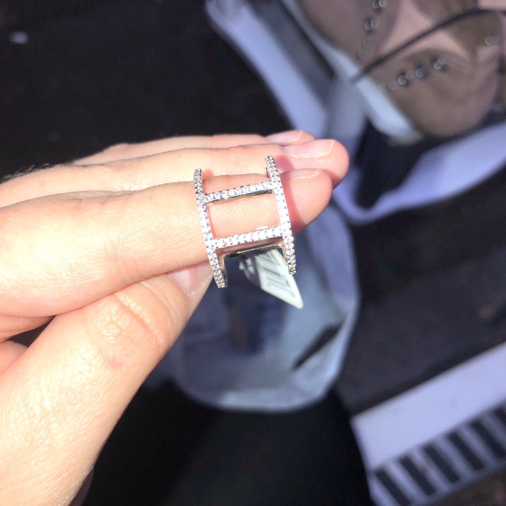 White sapphire ring